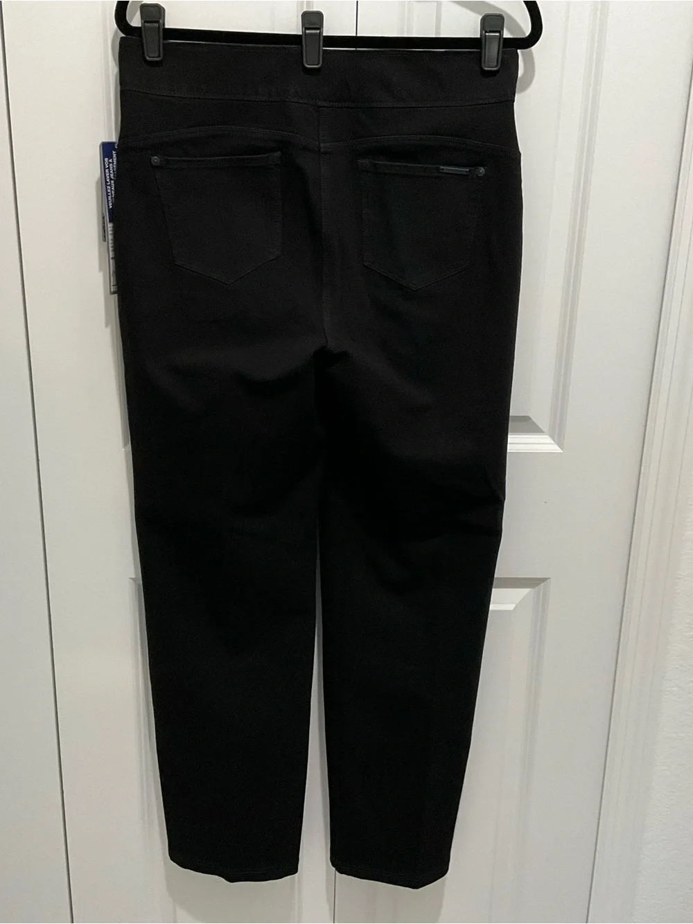 Black Nygard Straight Slim Jeans SZ L 14-16 Pull On NWT
